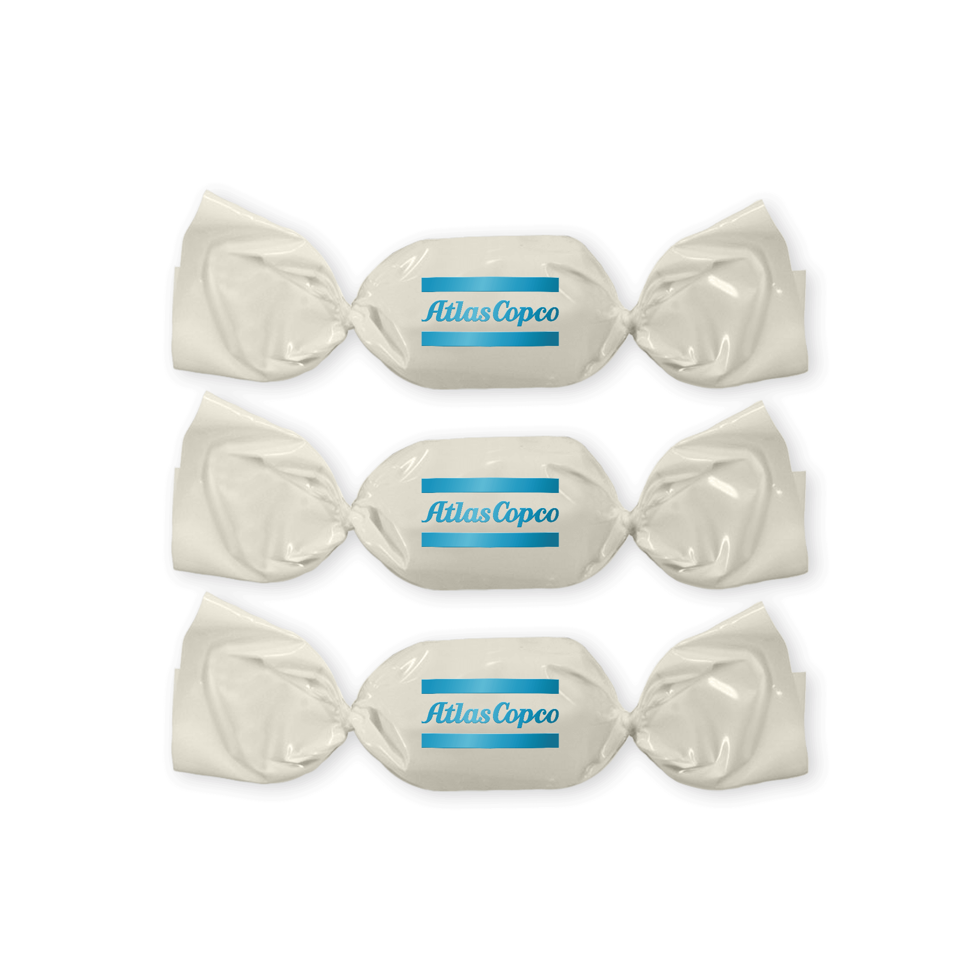 Candy with atlas copco logo