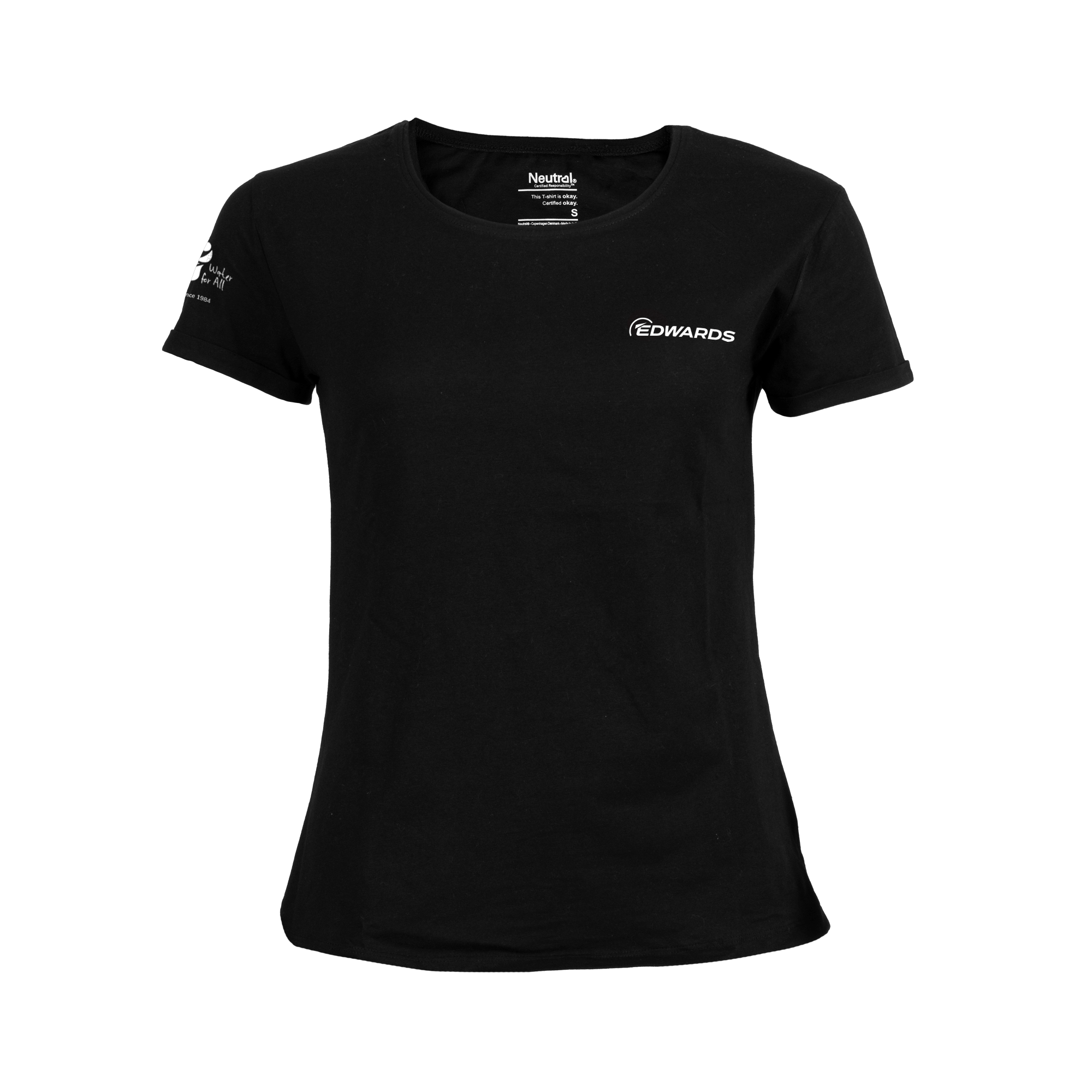 tshirt with edwards logo front