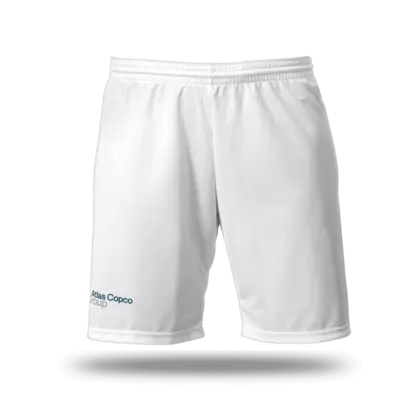 white soccer jersey shirts with atlas copco group logo