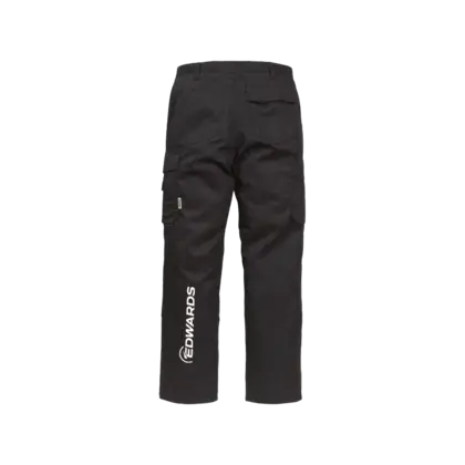 Workpants in black and white edwards logo on calf