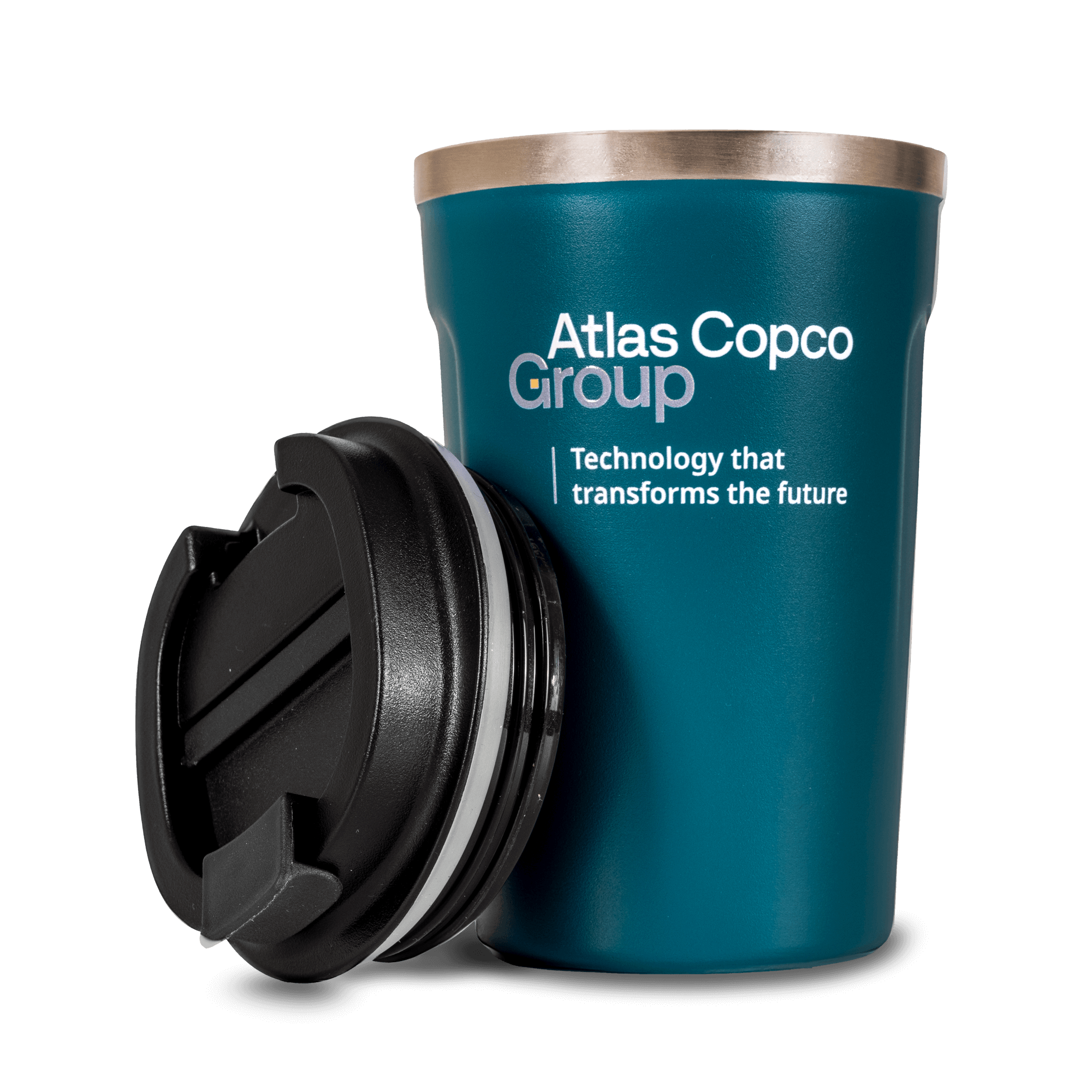 atlas copco group teal thermo mug