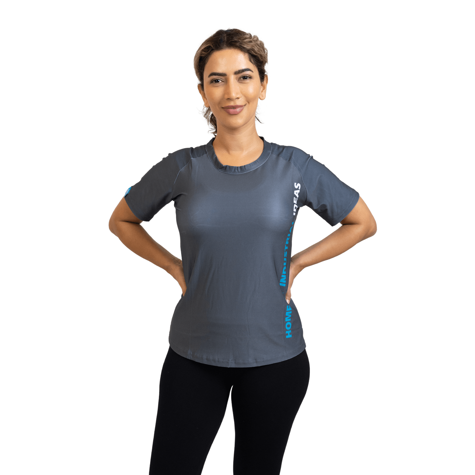 grey active tshirt with home of industrial ideas 