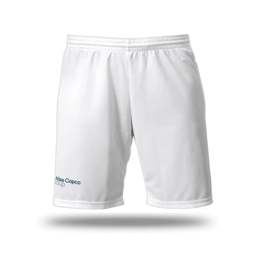 white soccer jersey shirts with atlas copco group logo