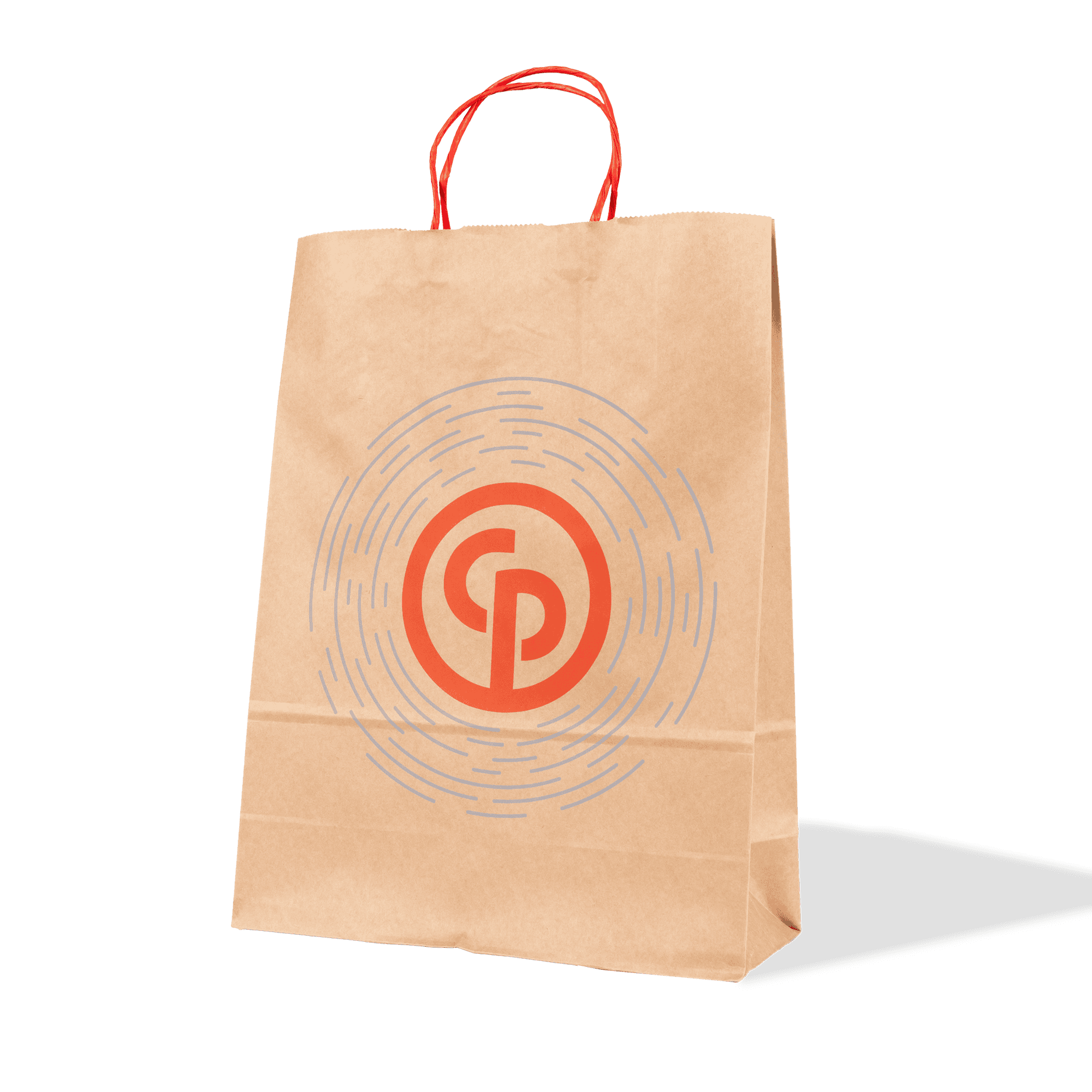 Paperbag with CP logo in Ripples