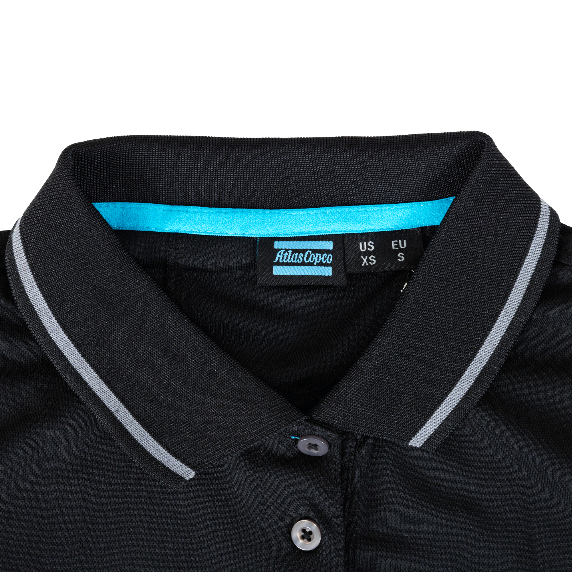 black polo inside neck logo