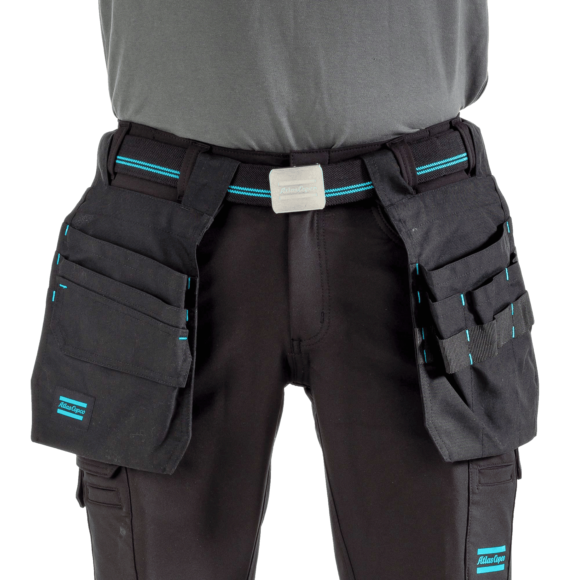 black extra pockets for workwear pants