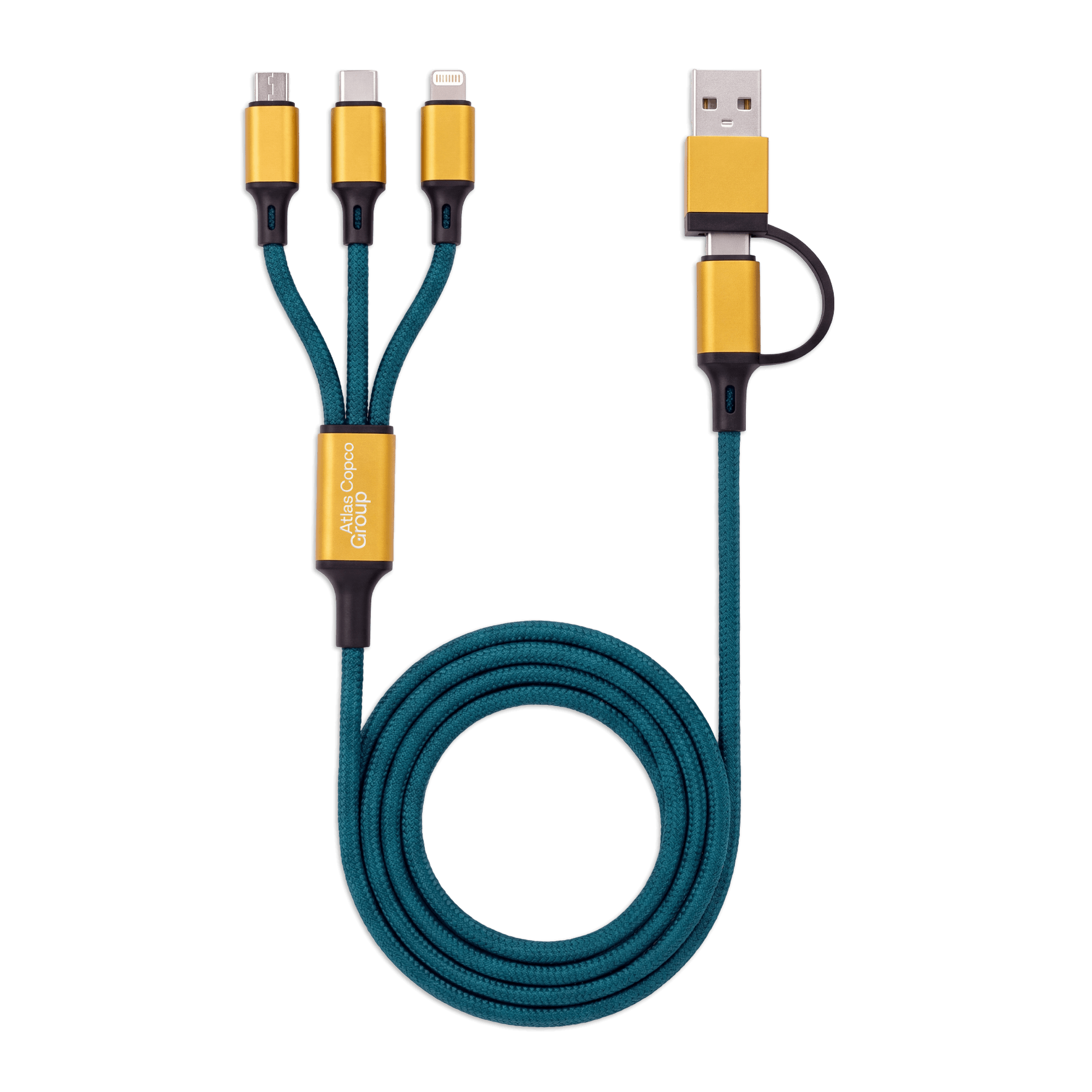 teal and gold multicable 